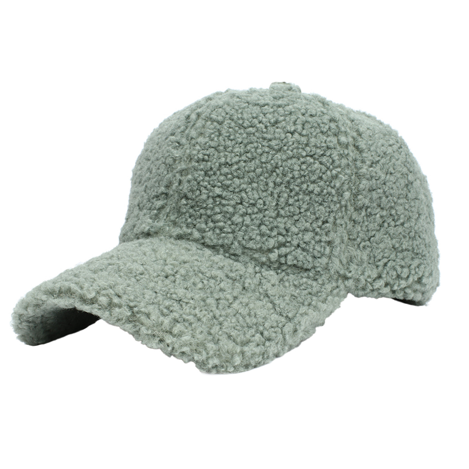 thumbnail image 4 of Gorra de béisbol unisex de imitación de lana de cordero - Gorro de invierno ajustable y cálido - Circunferencia de la cabeza de 58-63 cm para actividades al aire libre, 4 of 4